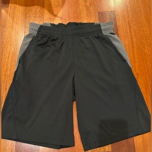 all in motion Black and Gray Boys' Athletic Shorts L 12/14